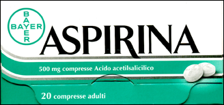 Aspirina compresse 500 mg.