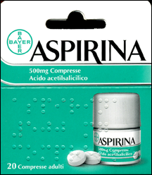 Aspirina compresse 500 mg.