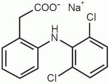 Diclofenac - Formula di struttura