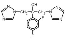 Fluconazolo - Formula di struttura