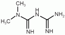 Metformina - Formula di struttura