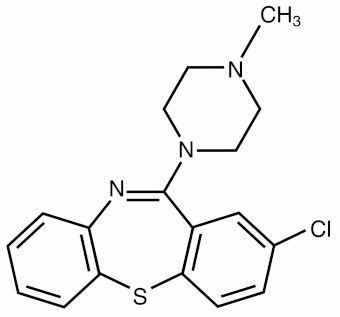 Clotiapina - Formula di struttura